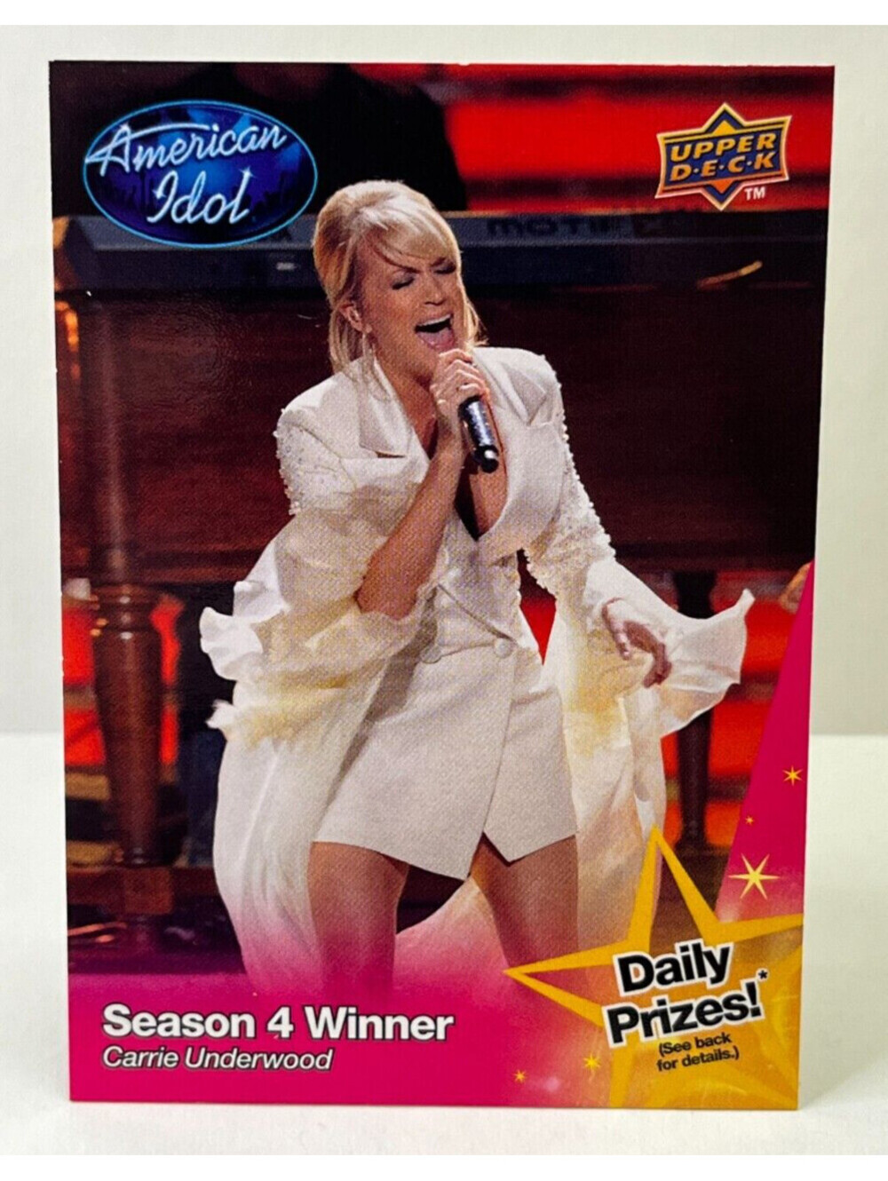 American Idol Upper Deck Card - Season 4 Winner Carrie Underwood #54 2009